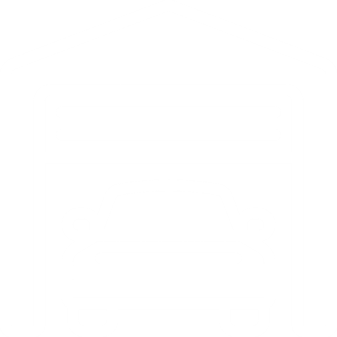 Car parked in garage icon